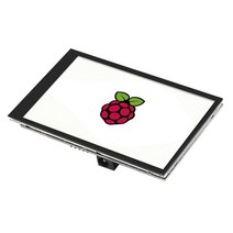 Raspberry Pi 4B 3b용 4인치 정전식 터치 스크린 모니터, 15x10cm, 블랙, 플라스틱