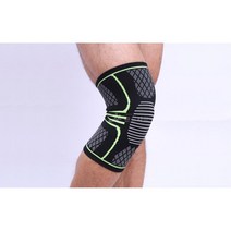 탁구무릎보호대 마라톤무릎 라텍스 스판 통풍 무릎 테이핑 밴드 그린 M 등산용 니랩, 1개