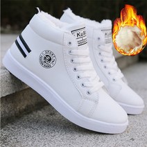 남자 하이탑 스니커즈 캠퍼스화 캐주얼 슈즈 남성 화이트 스포츠 신상품 발목 부츠 가죽 겨울