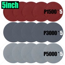 [1+1] 차량 스크래치 보수 페인트 3/4/5/6 인치 샌딩 디스크 패드 연마 폴리쉬 휠 우드 페이퍼 세트 자동차, 12 5inch 121mm