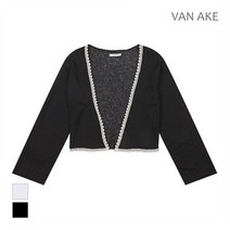 반에이크 레이스 배색 오픈 가디건 VB19CDUL03Z