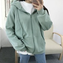 Happy shopping 봄 가을 도톰 스웨터 가디건 롱 후드집업 CHJBI