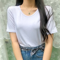 바이투엘 텐셀 18컬러 냉장고 찰랑 고퀄국내자체체작 베이직 랍빠 부드러운 데일리 기본 반팔티 반팔 티셔츠