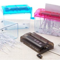 개인정보유출방지 문서세단기 A6사이즈 문서세분기 파쇄기, 블랙
