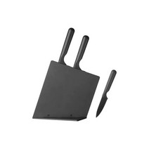 [이케아] JAMFORA 옘푀라 칼꽂이+칼3 조리도구 과도 주방용품, 색상:블랙_903.468.32