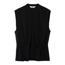 베스띠벨리 22S/S 차이나 카라 노버튼 가디건 베스트 BEV2705BK