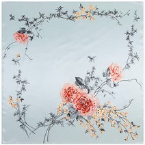 예쁜 스카프 숙녀 스카프 실크 패브릭 Hedsrf 럭셔리 큰 Preo Hij 휴일 선물 손수건 여성 비치