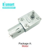 싱크로너스 모터 JGY-370 DC 모터 터보 드라이브 토크 미니 기어 6v 12v 24v 3rpm-210rpm 웜 감소 자동 잠, 12v 90rpm, Package P