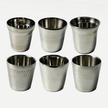 레스토 27종 스텐컵 스텐 304 물컵 병원 급식 업소용 스테인레스컵, 이중물컵 유광(인도산), 1개