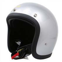 쇼에이 헬멧 풀페이스 반모 TT & CO CASCOS 일본 3/4 오픈 오토바이 제트 베스파 유니섹스 레트로 카페 레이서 페이스 유리 섬유 카스코 모토, S, silver color