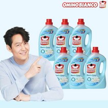 오미노비앙코 무스키오비앙코 일반드럼겸용 액상세제 본품 화이트머스크향, 2L, 6개