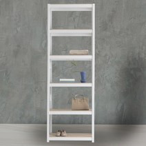 베란다선반 팬트리장 철제수납장 6단 500 x 400 x 1800, 화이트