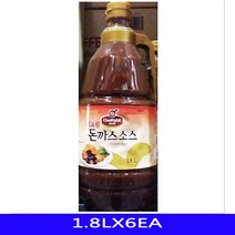 W3C97C4P 액상소스 음 1.8LX6EA 술안주 대용량 돈까스소스 돈까스양념 업소용 식재료 양식 식자재 소스류, PD 1