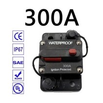 서킷브레이커 브랜드 30a 40a 50a 60a 70a 80a 100a 120a 150a 200a 250a 300a amp 회로 차단기 퓨즈 리셋 12-48v dc 자동차 보트, 푸른