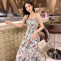 노이디제이 나시 뷔스티에 휴양지룩 롱 비치 원피스 INO025A