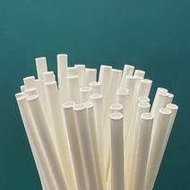 [seneco]재활용 가능한 파이6 195mm 100개 친환경 종이빨대, 파이6(1봉:100개), 개별포장, 1개