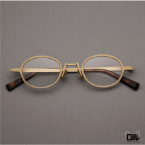 복고풍 패션 원형 금속 안경테