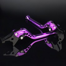 로얄 엔필드 650 인터셉터 콘티넨탈 INT650 GT650 GT 용 8 색 조정 가능한 바이크 오토바이 브레이크 클러치 레버, [10] Purple 177mm