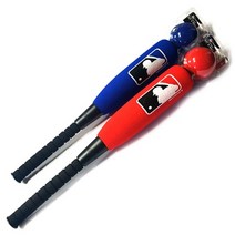 MLB 메이저리그 폼배트 스폰지 안전하고 푹신한 야구배트 ( 폼공 + 폼배트 = 세트), 레드
