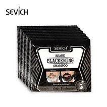 컬러 삼푸 컬러샴푸 레드 블루 염색삼푸 컬러케어샴푸 3510pcs 블랙닝 비어드 샴푸 염료 비어드 허브, 쇼로, 5개