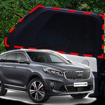 기어가 차박 모기장 방충망 더뉴쏘렌토, SUV/RV-2열(좌+우)+세차타월