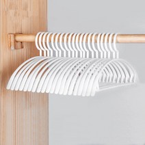 비오씨 라운드 플라스틱 옷걸이20P, 화이트 20EA, 20개