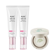 AHC 세이프온 톤업 선크림 50ml x2 + 선쿠션 미니 8g_M