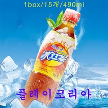 빙홍차 PlayKorea 와하하 빙홍차 중국식품 1박스 15병, 15개*1box, 490ml