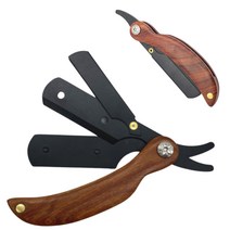 심플 시크 디자인 숏 우드 면도기 휴대용 미니멀 사이즈, 단품