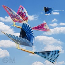 [고무동력프로펠러] 씨엠월드 오르니톱터 고무동력 날개비행 새 1개 만들기 DIY, 랜덤