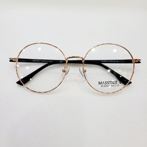 동그리안경 MASSTIGE2 9004 54/18 C3 로즈골드 블랙울템다리