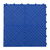 40x40x1.8cm 미끄럼 방지 pp 연동 차고 ​​타일 작업장창고용 이동식 플라스틱 매트, a4 진한 파란색, 1개