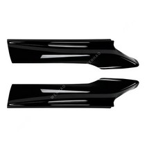 Bmw f10 f11 앞 범퍼 립 바디 키트 커버 디퓨저 스플리터 안개 램프 트림 520i 520d 530i 530d m550 2010-2017, 글로스 블랙