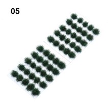 인조 잔디 이끼 식물 39/50 pcs/Set 현실적인 꽃 잔디 Tufts 시뮬레이션 모델 모래 장면 DIY 재료 미니어처, 05 type 5-50pcs