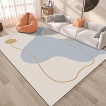 스윗 PVC 거실바닥매트 닦을 있다 세탁 면제 러그 방수 미끄럼방지 소파 티테이블 깔다 가정용 만 패드, 100 *160cm 닦을 수 있다 세, 여름 루즈핏