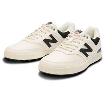 뉴발란스 골프화 574 SL 코트 (UGC574D) 남자 레이스 -유형 스파이리스 신발 D : White X Black New Balant