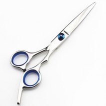 미용 가위 헤어 전문 일본 4cr 6 인치 블랙 컷 헤어 가위 이발 얇은 커팅 미용사, blue cutting