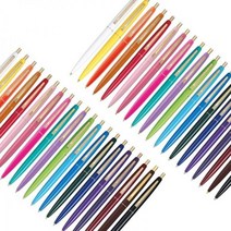빅 클릭골드 패션 볼펜 0.7mm 볼펜 예쁜볼펜, 네온오렌지 0.7mm(흑색심)