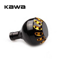 Daiwa 및 Shimano 용 Kawa 낚시 릴 핸들 손잡이 1000-3500 모델 용 35mm 직경 스피닝 릴 합금 소재, 블랙 골드