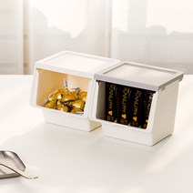 커피 믹스 티백 보관함 정리 상자, 색상, 쿨그레이, 1개