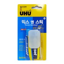 UHU 우후 믹스앤스틱 접착제 15mlx2 투명(2201), 2개