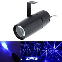 빔프로젝터 휴대용 미니빔 가정용 LED 빛 빔 Pinspot 조명 5W 스포트 라이트 슈퍼 밝은 램프 미러 공 KTV, 03 파란_01 EU 플러그