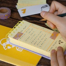 두꺼운 체크리스트 할일체크 데스크플래너 탁상 스탠드 투두리스트 Checklist, 하얀색