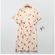 스캇홈 샤워가운 골프 목욕 가운 24종, 더블하트 베이지, 1개