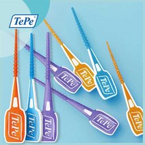TePe 테페 이지픽 실리콘 치간칫솔 EasyPick 12개입/36개입, [12개입] M,L (파랑)