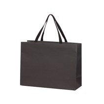 크루거브렌트 도톰 블랙 쇼핑백, (1)가로형 소 12개입 300*230*120mm