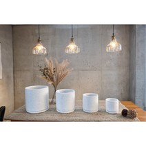 테라조화분 시멘트 인테리어 고급 화분 원형 15/20/25/30cm 물받침포함, 블랙 테라조화분