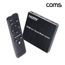 라이트컴 Coms TB641 HDMI 화면 분할기 멀티뷰어 4대1 4포트 [G] 분배기