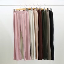 헤이뽀 / 잔골지 나팔 핀턱 부츠컷 밴딩 트레이닝 팬츠 7컬러