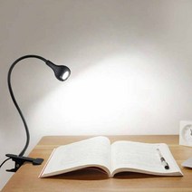BLSK USB 탁자고정 독서등 무드등 공부방 전등 학습용 조명, 실버